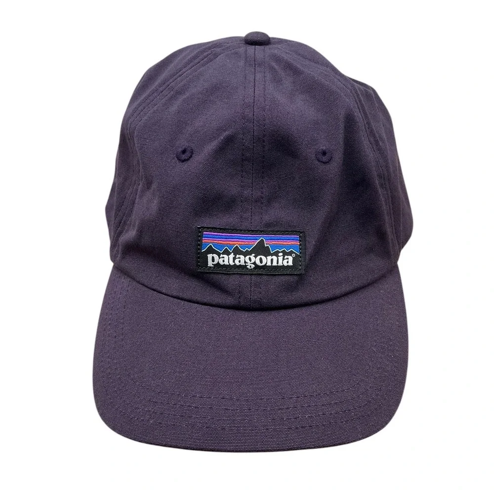 Patagonia P-6 Label Trad Cap Purple Organic Cotton Adjustable Hat 38296